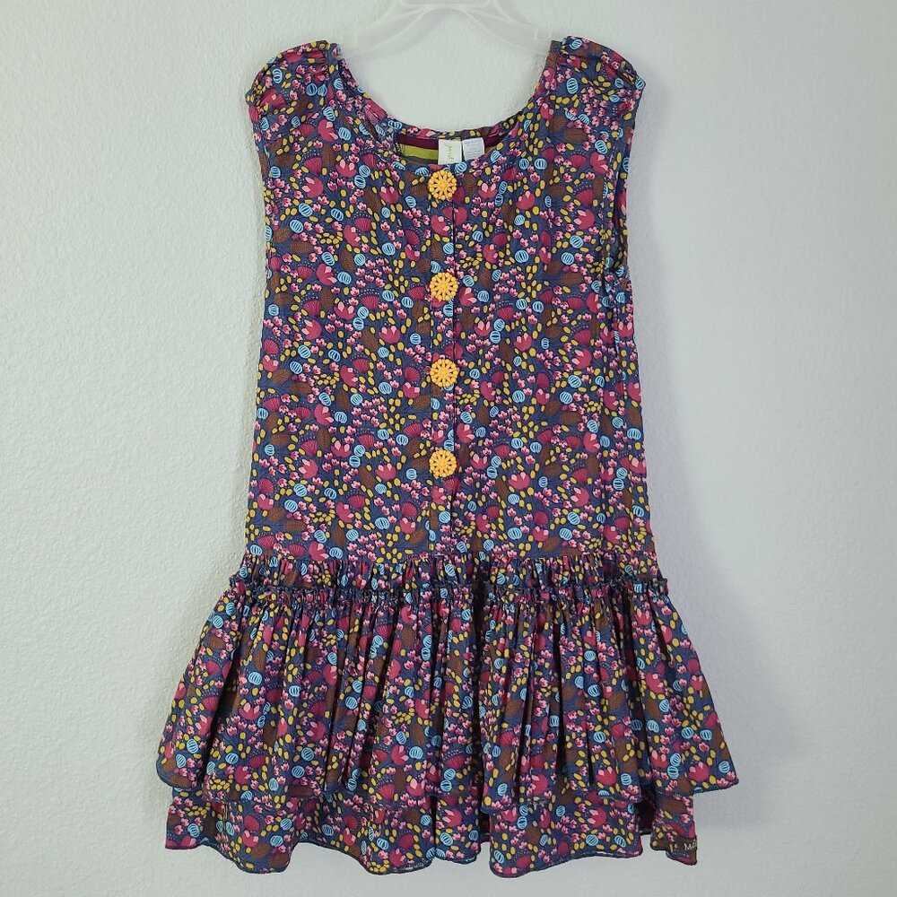 Paint by Numbers Girls Sleeveless Floral Dress Size 10